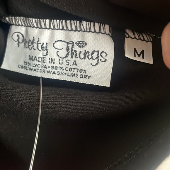 NEW Pretty Things Black Embellished Tank M - Picture 3 of 5